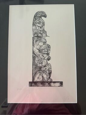 Steve R Collison, Waaskun Haida Art print limited edition 8/50 black metal frame